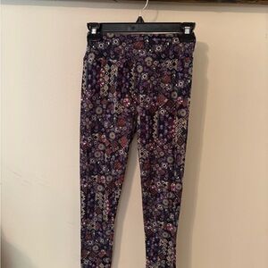 LuLaRoe Purple Floral Leggings
